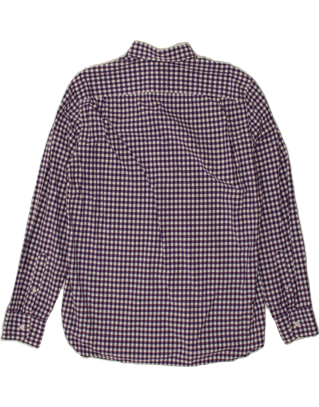 J. CREW Mens Shirt Large Purple Gingham Vintage J. Crew and Second-Hand J. Crew from Messina Hembry 