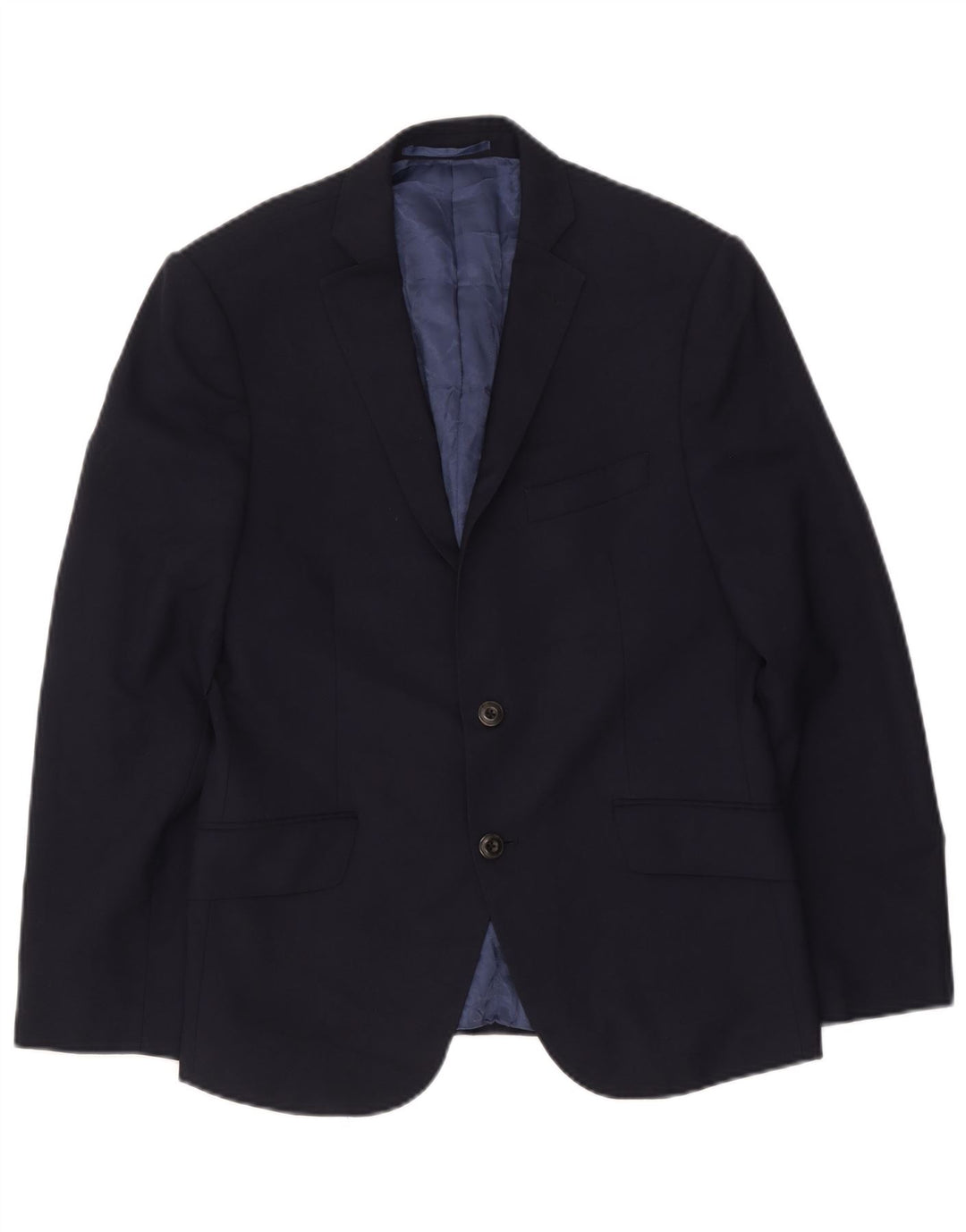 Marks & Spencer Herre 2-knaps blazerjakke UK 38 Medium Navy Blue New Wool