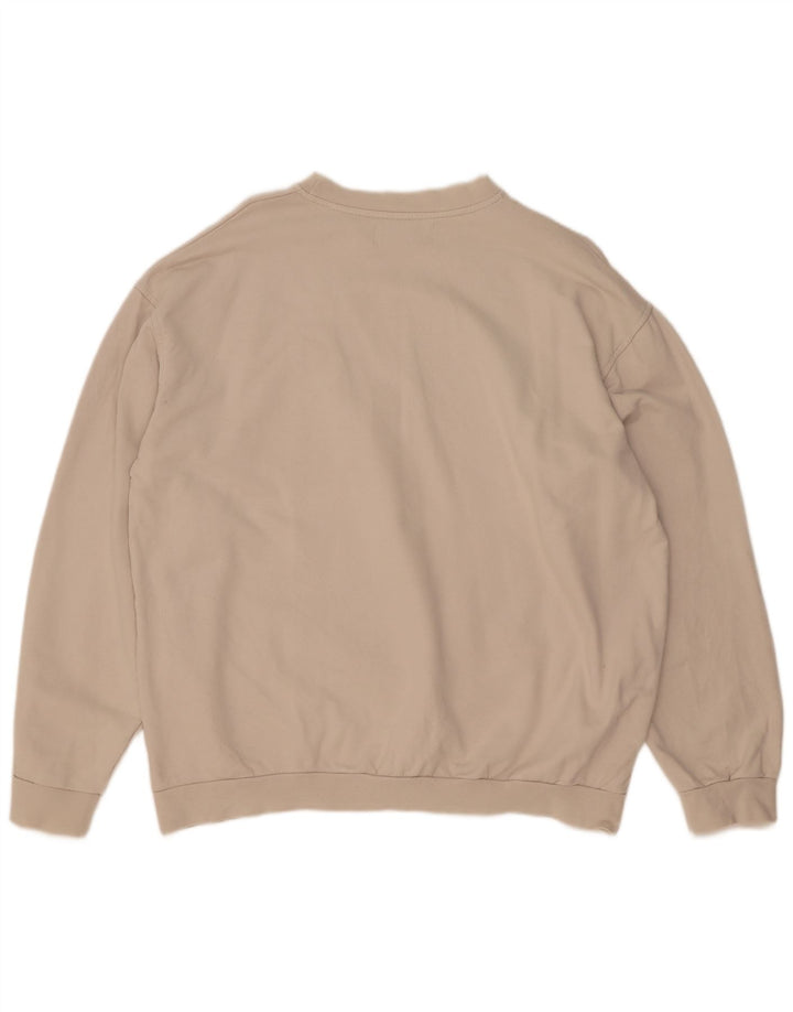 Kappa Herre Sweatshirt Jumper 2XL Beige Bomuld