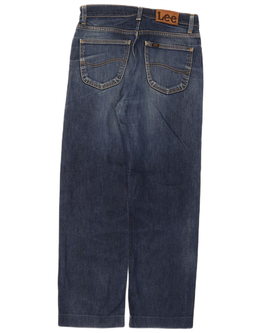 Lee Mens Brooklyn Straight Jeans W32 L30 Blå Bomuld