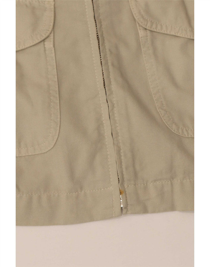 Les Copains Kvinder Utility Jacket IT 46 Stor Beige Bomuld