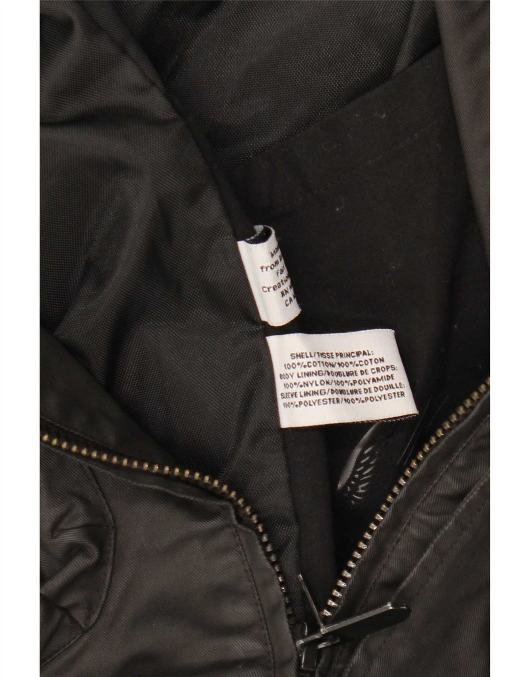 Superdry Military Jacket til mænd UK 44 2XL sort bomuld