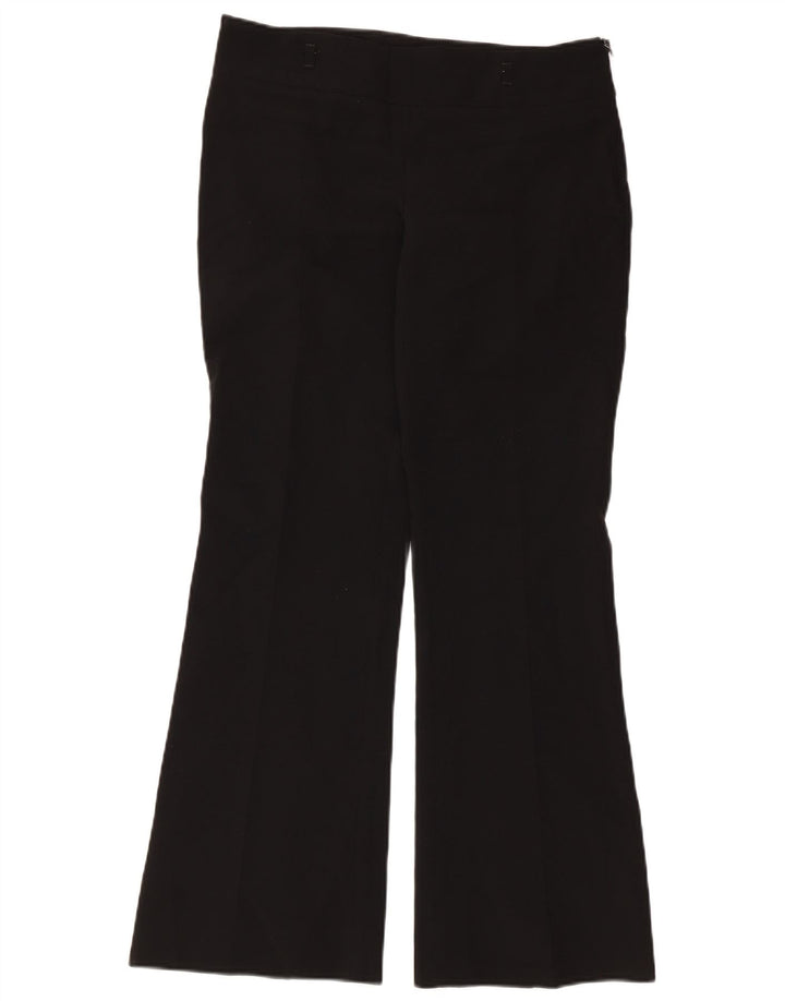 Zara Dame Flare Casual Bukser EU 38 Small W28 L29 Sort Polyester