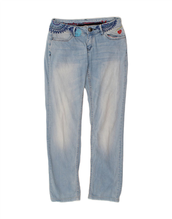 DESIGUAL Womens Straight Jeans W26 L28 Blue Vintage Desigual and Second-Hand Desigual from Messina Hembry 