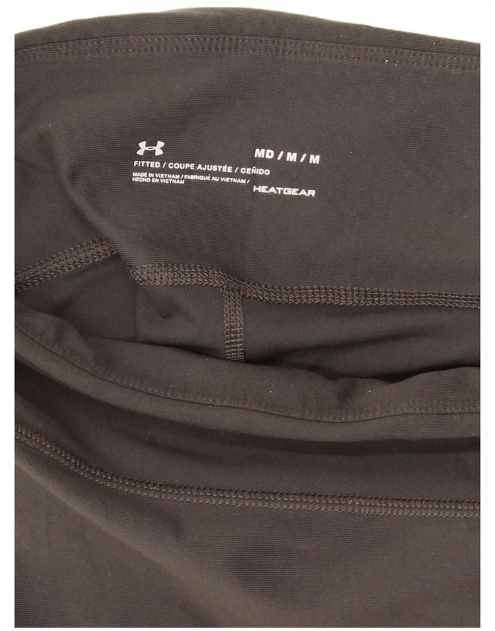 Under Armour Dame Dri Fit Crop Leggings UK 14 Medium Grey Colourblock