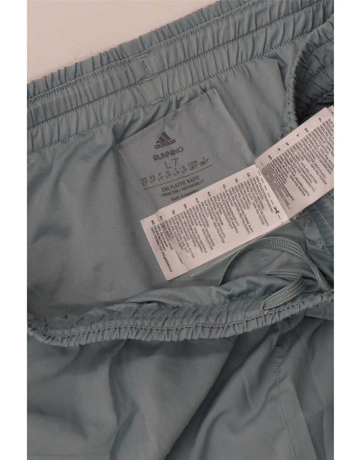 Adidas Herre grafiske sportsshorts store blå polyester