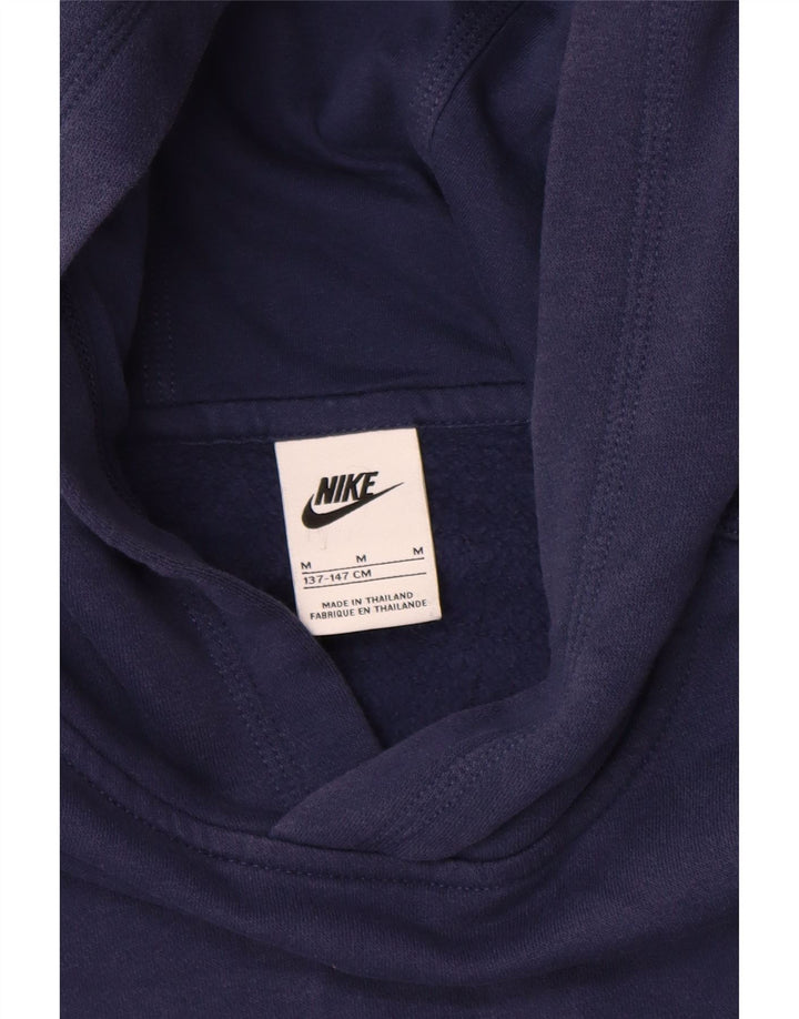Nike Boys Hoodie Jumper 10-11 år Medium Navyblå Bomuld