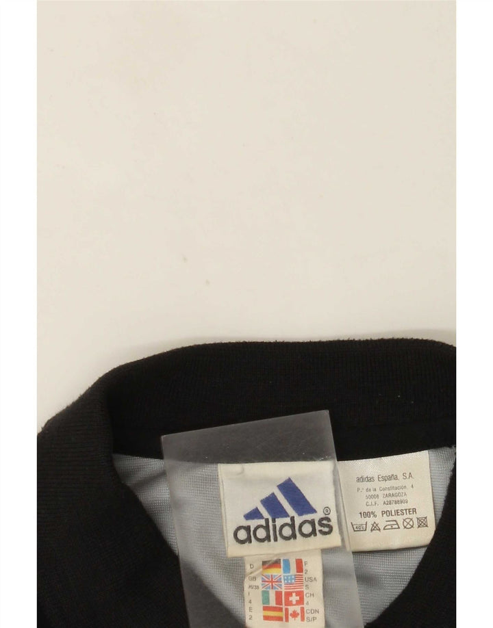 Adidas Grafisk Polo Shirt til mænd UK 36/38 Lille sort polyester
