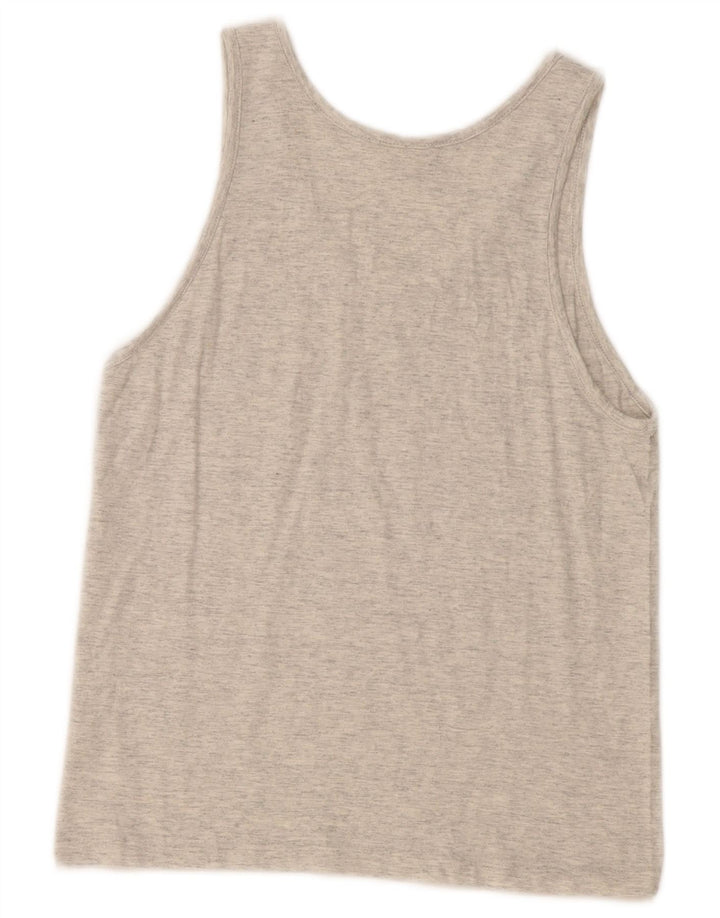 Champion Kvinder Grafisk Vest Top UK 12 Medium Grå