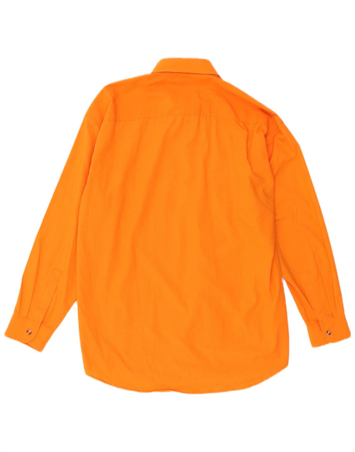 Vintage herreskjorte stor orange bomuld
