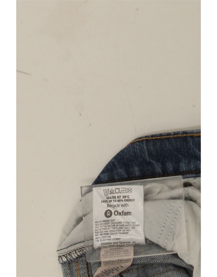 Marks & Spencer Straight Jeans til mænd W32 L31 Blå bomuld