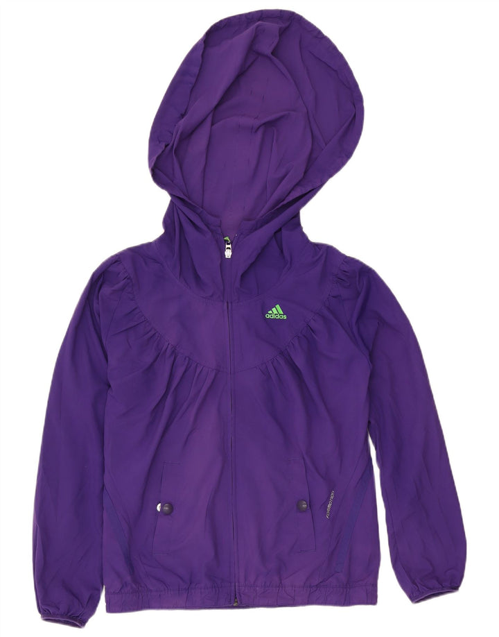 Adidas Dame Hættetræningsdragt Topjakke UK 16 Stor Lilla Polyester