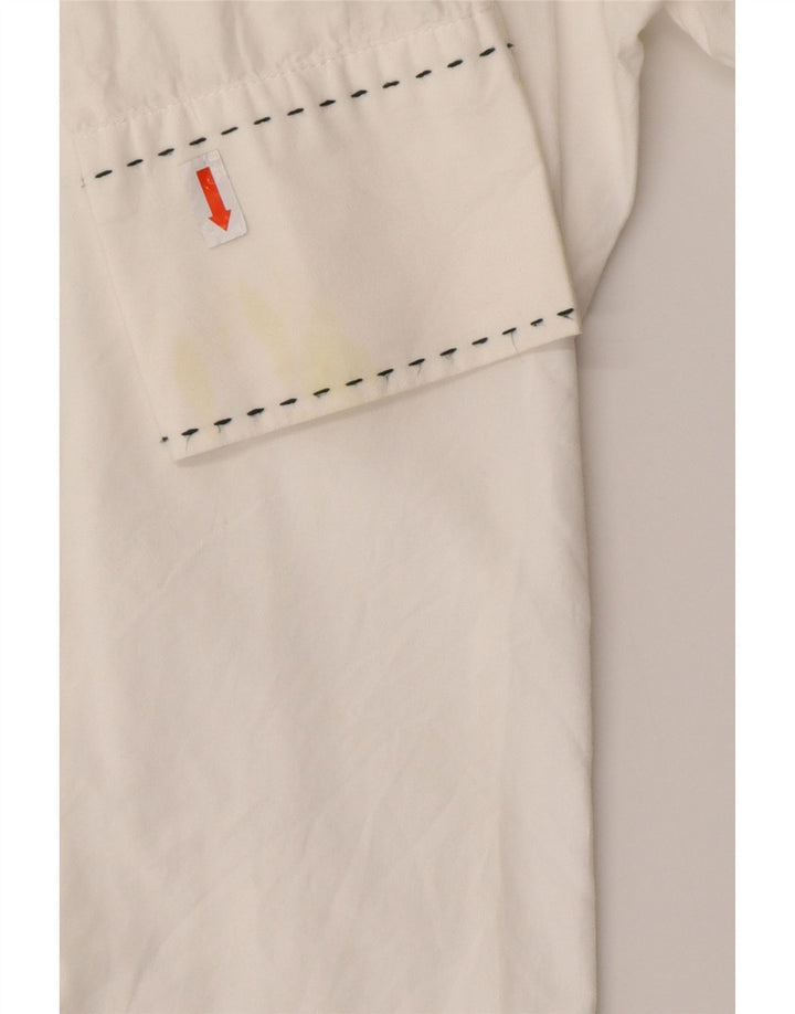 BENETTON Girls Shirt 9-10 Years Large  White Cotton
