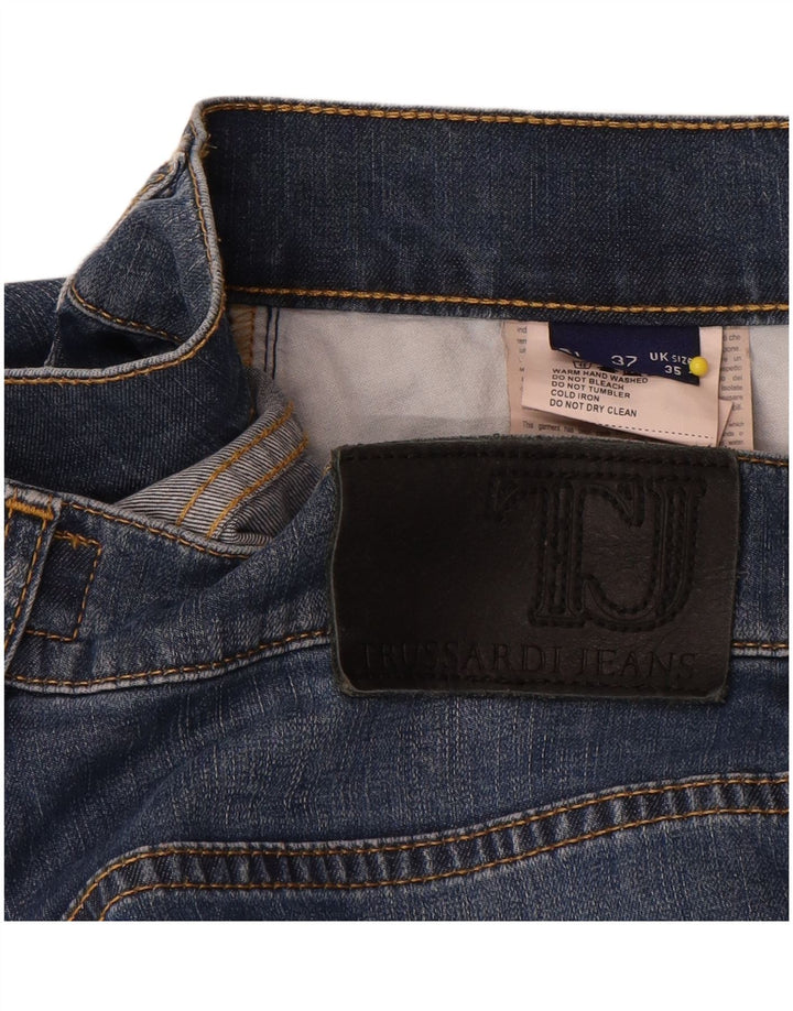Trussardi lige jeans til kvinder W35 L32 blå bomuld