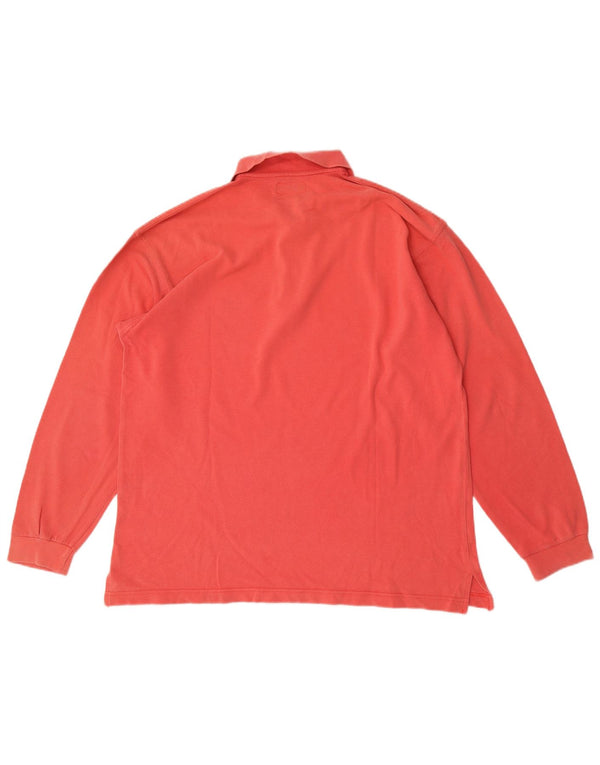 Invicta Mens Long Sleeve Polo Shirt Large Red Cotton