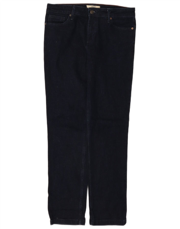 White Stuff Dame Straight Jeans UK 12 Medium W32 L30 Navy Blue Bomuld