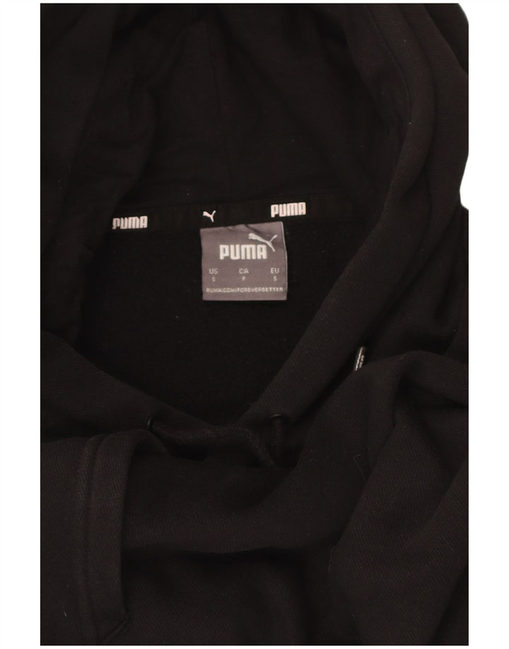 PUMA Mens Graphic Hoodie Jumper Small Black