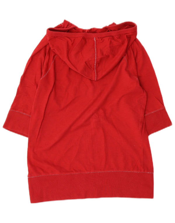 The North Face T-shirt med hætte til kvinder UK 6 XS rød bomuld