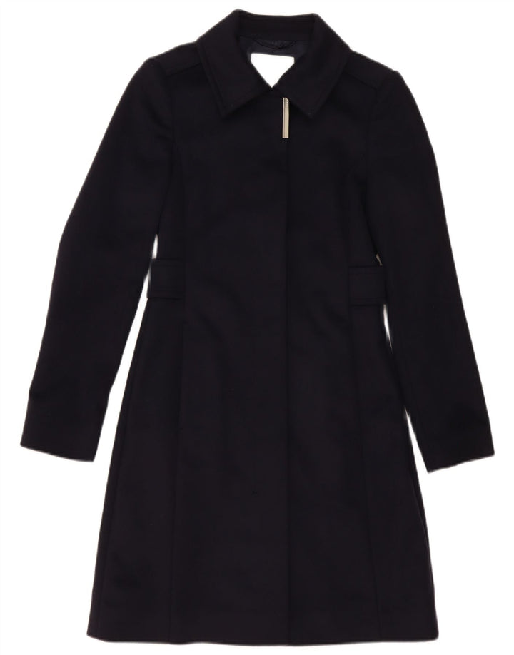 Hugo Boss Dame Overfrakke US 4 Small Navy Blue Uld