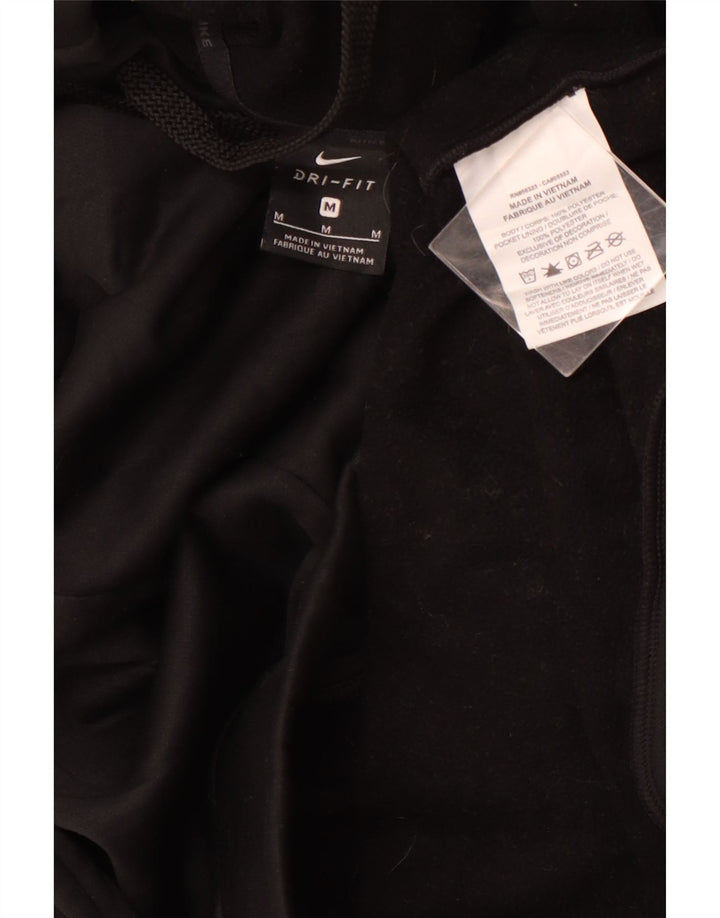 NIKE Dri Fit hættetrøje til mænd mellem sort polyester