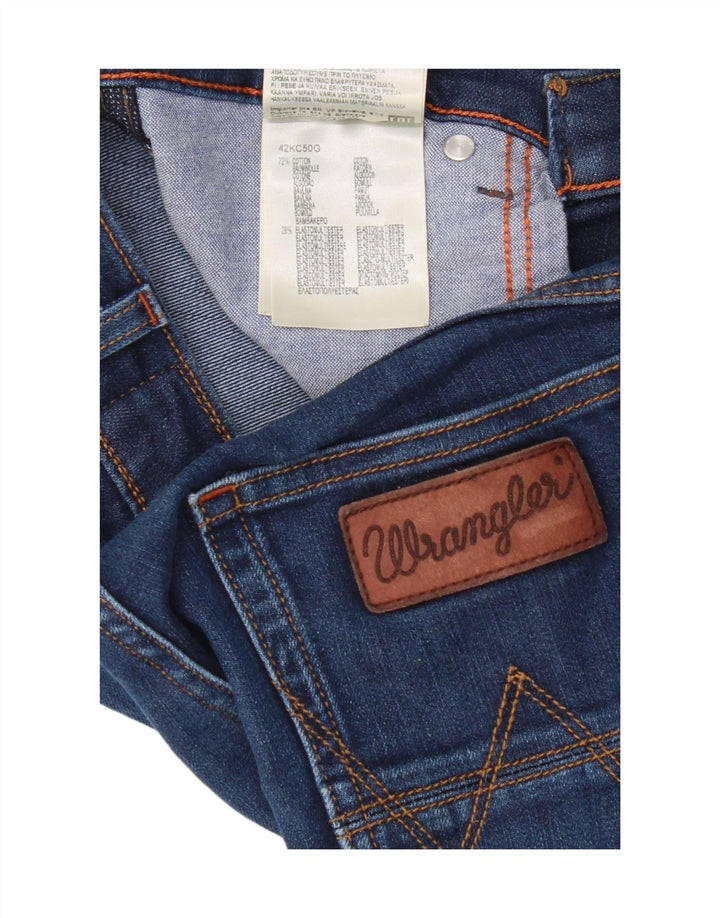 Wrangler Womens Bostin Slim Jeans W30 L32 Blå Bomuld