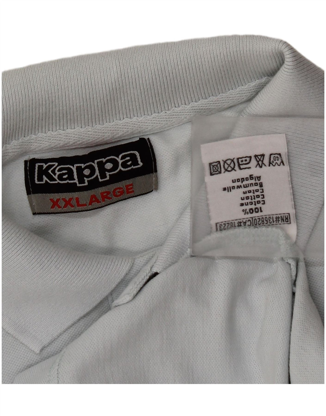 Kappa herre poloshirt 2XL blå bomuld