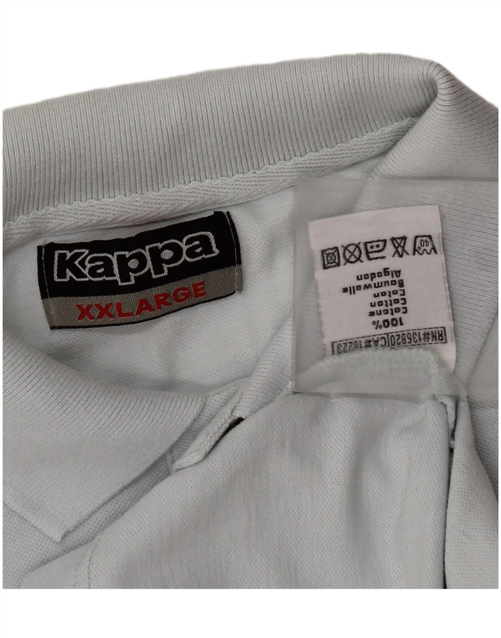 Kappa herre poloshirt 2XL blå bomuld