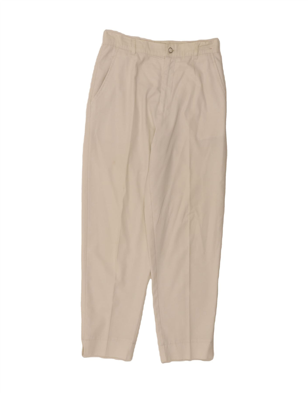 STEFANEL Womens Tapered Chino Trousers IT 44 Medium W29 L28 White Vintage Stefanel and Second-Hand Stefanel from Messina Hembry 