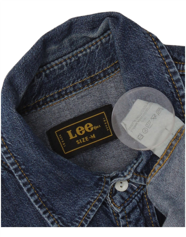 Lee Denimskjorte til mænd Medium blå bomuld