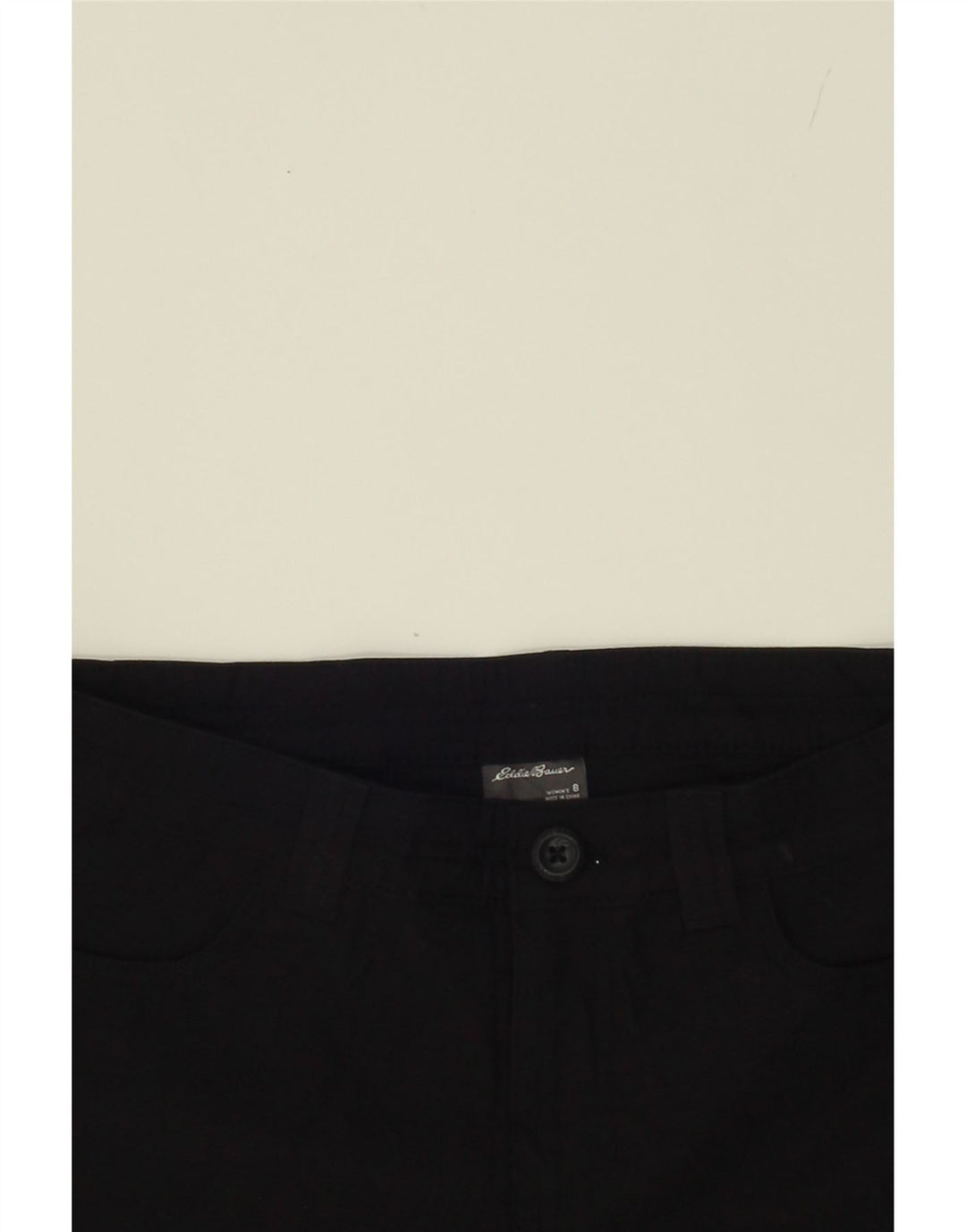 EDDIE BAUER Womens Cargo Shorts US 8 Medium W30  Black Nylon Vintage Eddie Bauer and Second-Hand Eddie Bauer from Messina Hembry 