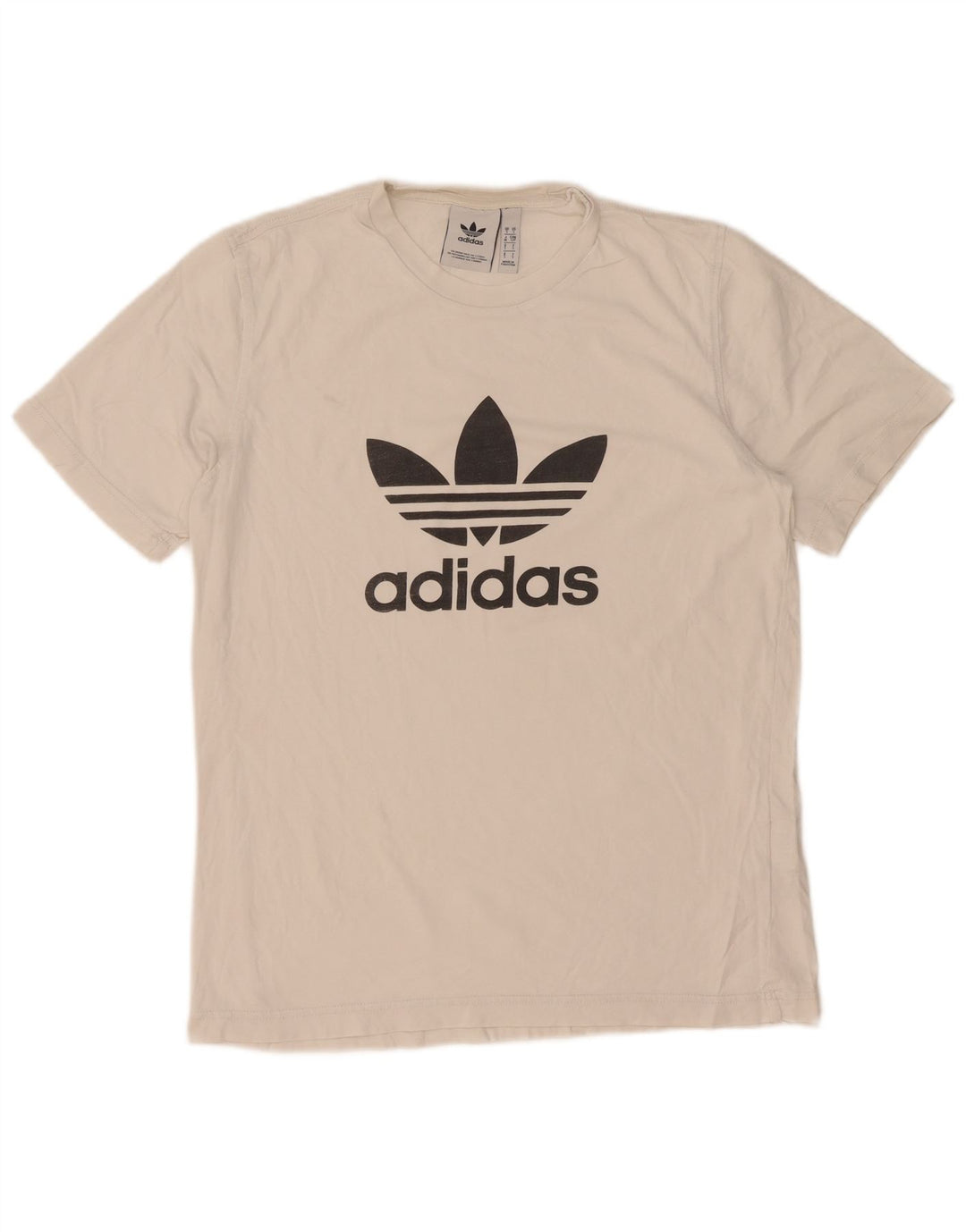 Adidas Grafisk T-shirt top til mænd, lille hvid bomuld