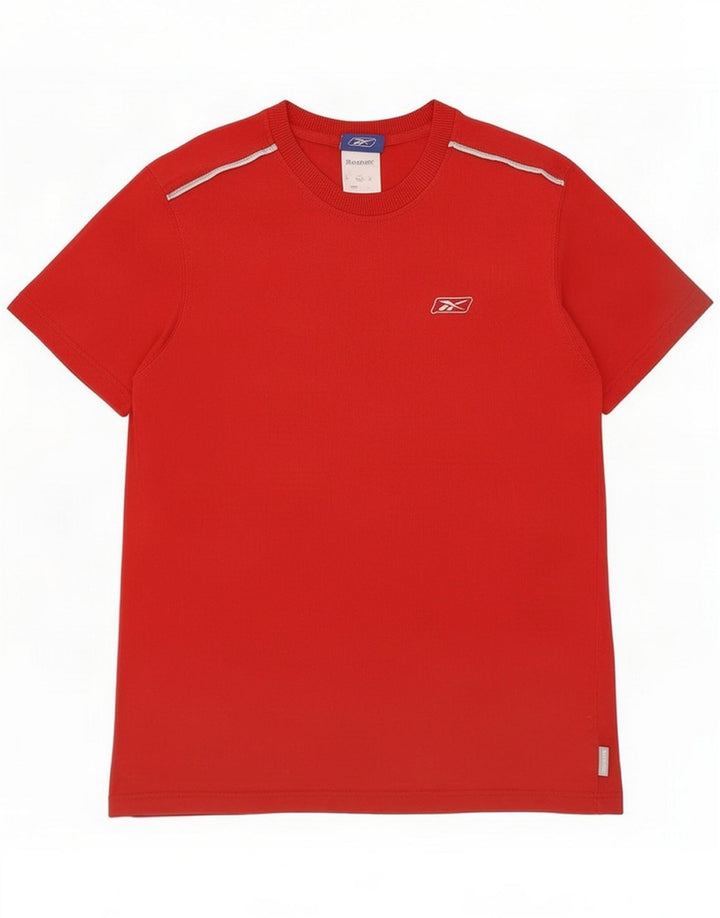 Reebok Herre T-Shirt Top Medium Rød Bomuld