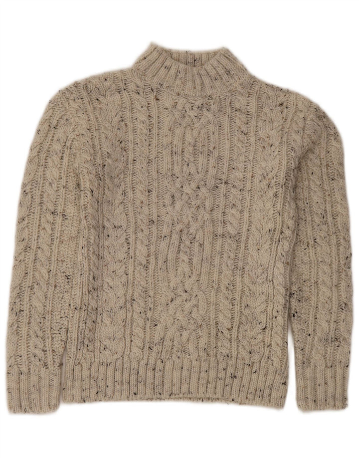 Marks & Spencer Dame Turtle Neck Jumper Sweater UK 8 Small Off White
