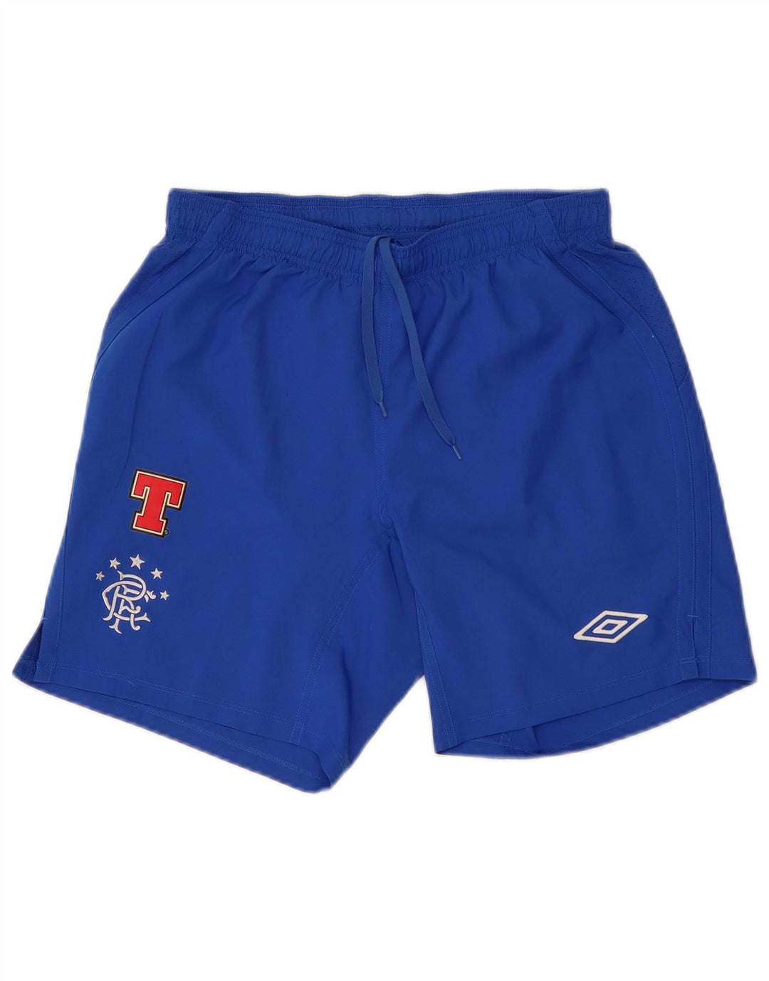 UMBRO Herre grafiske sportsshorts mellemblå polyester