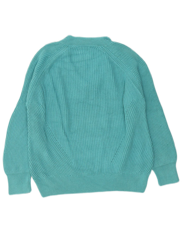 Massimo Dutti Dame Oversized V-hals sweater UK 14 Medium Turkis