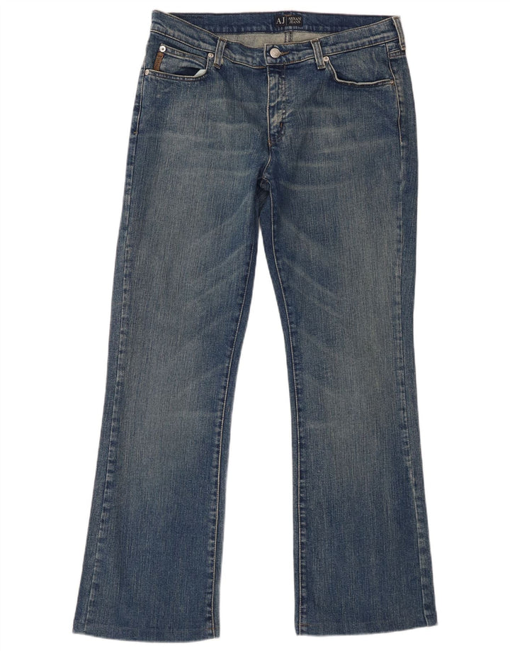 Armani Dame Indigo Bootcut Jeans W32 L30 Blå