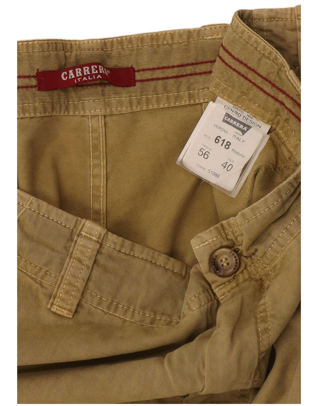 Carrera Herre 618 Cargo Shorts W40 XL Beige Bomuld