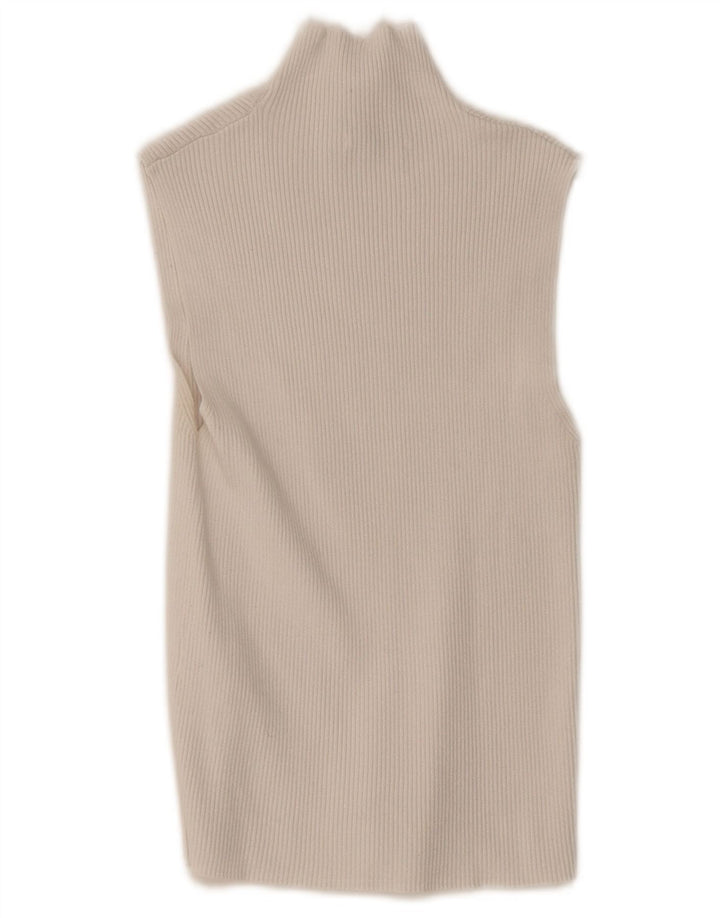 Zara Damevest Top UK 8 Small White Viscose