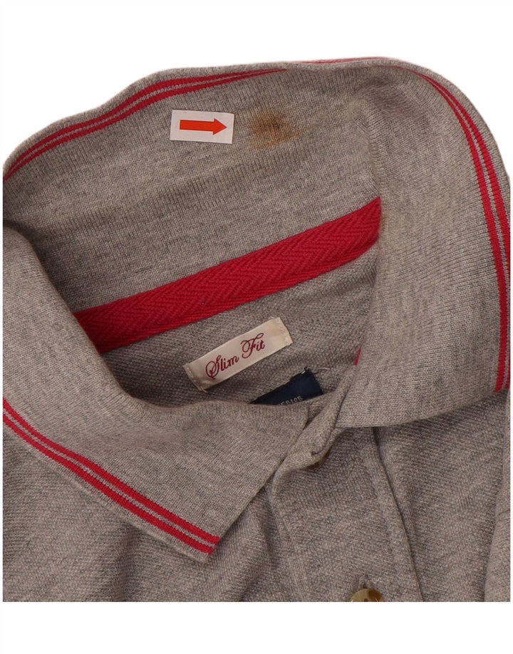 Joules Herre Slim Fit Polo Shirt Medium Grey Bomuld