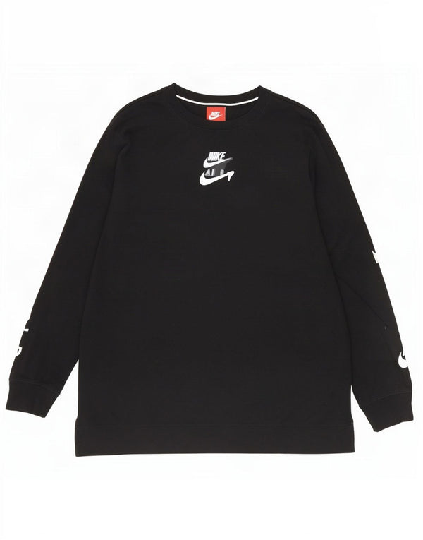 Nike Herre grafisk top Langærmet Stor Sort