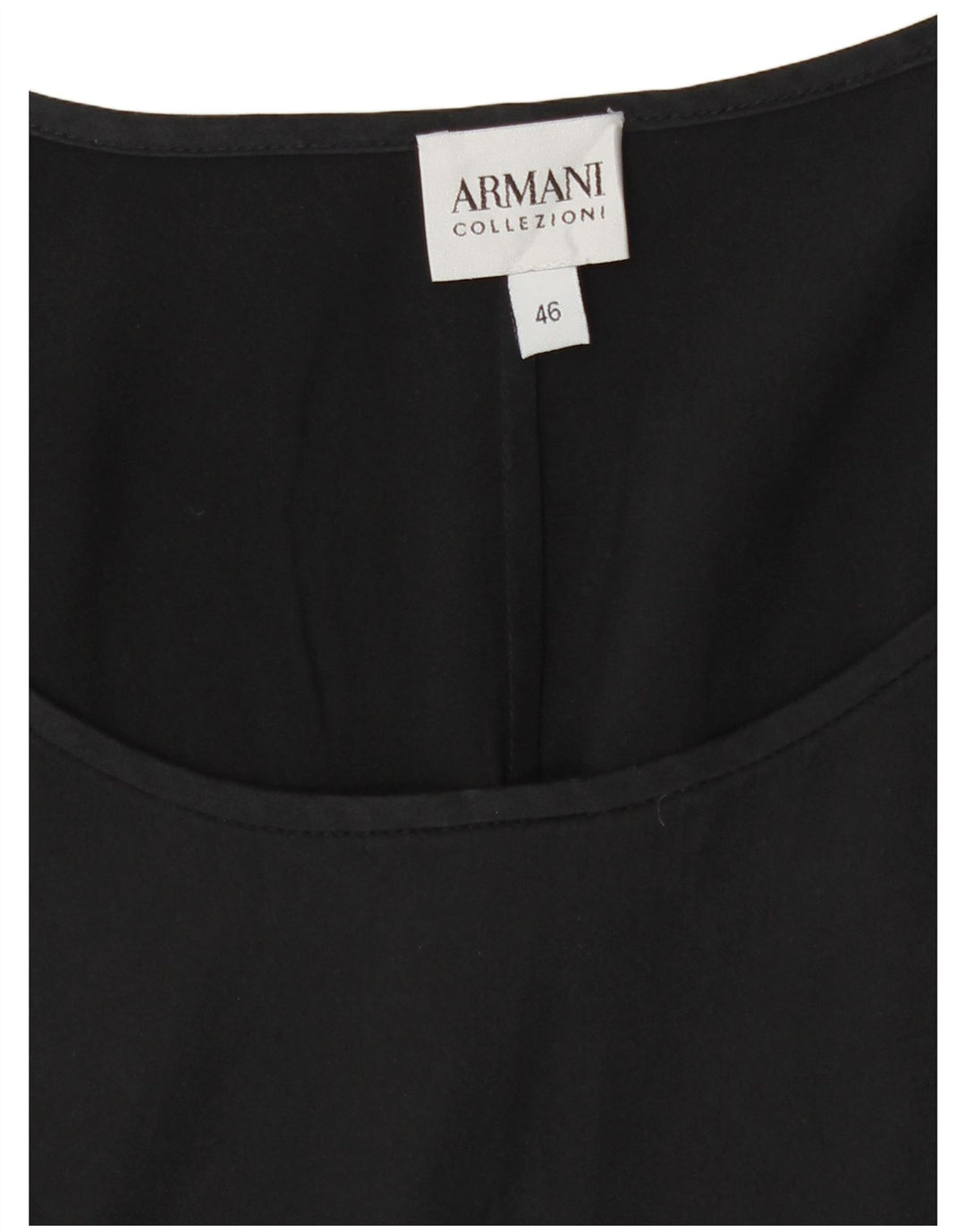 Armani Collezioni Dame ærmeløs bluse Top IT 46 Large Black