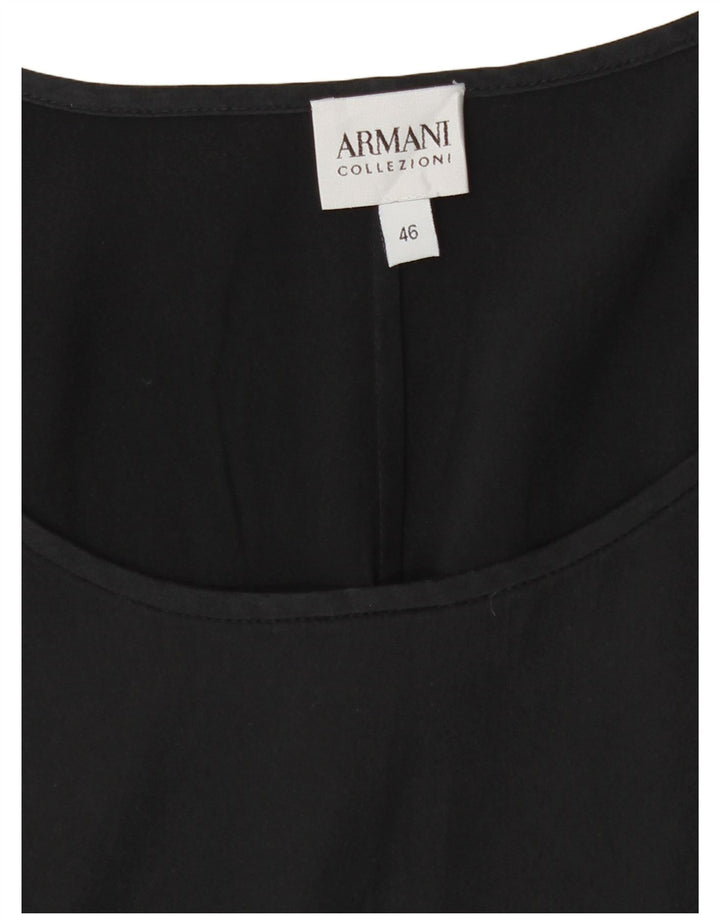 Armani Collezioni Dame ærmeløs bluse Top IT 46 Large Black
