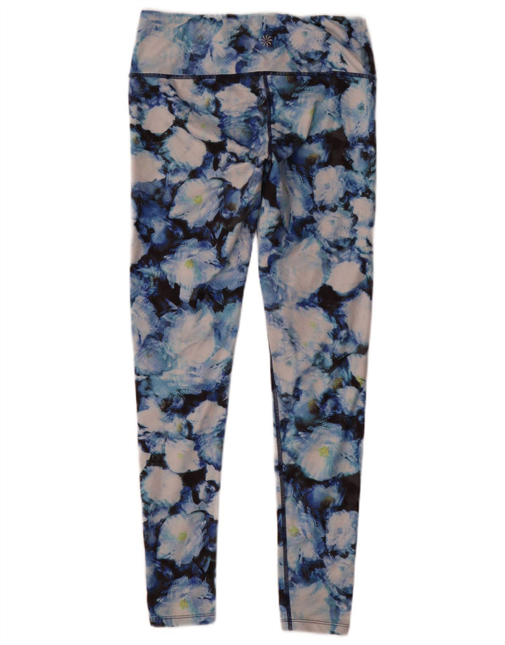 Athleta Womens Leggings UK 10 Small Multicolored Floral Polyester