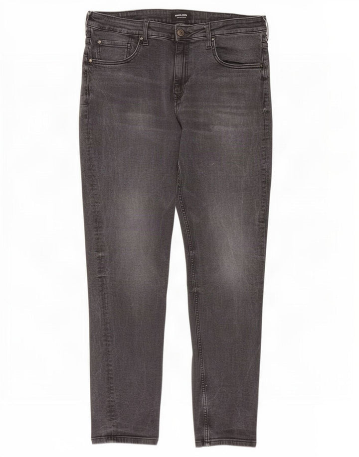 Jack & Jones Herre Slim Jeans W36 L34 Grå Bomuld