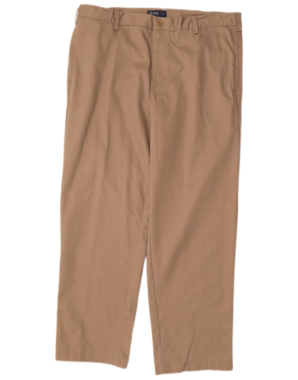IZOD Herre Classic Fit Chino Bukser W40 L32 Beige Bomuld