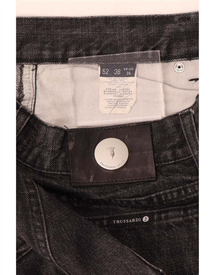 Trussardi Straight Jeans til mænd W36 L32 Grå bomuld