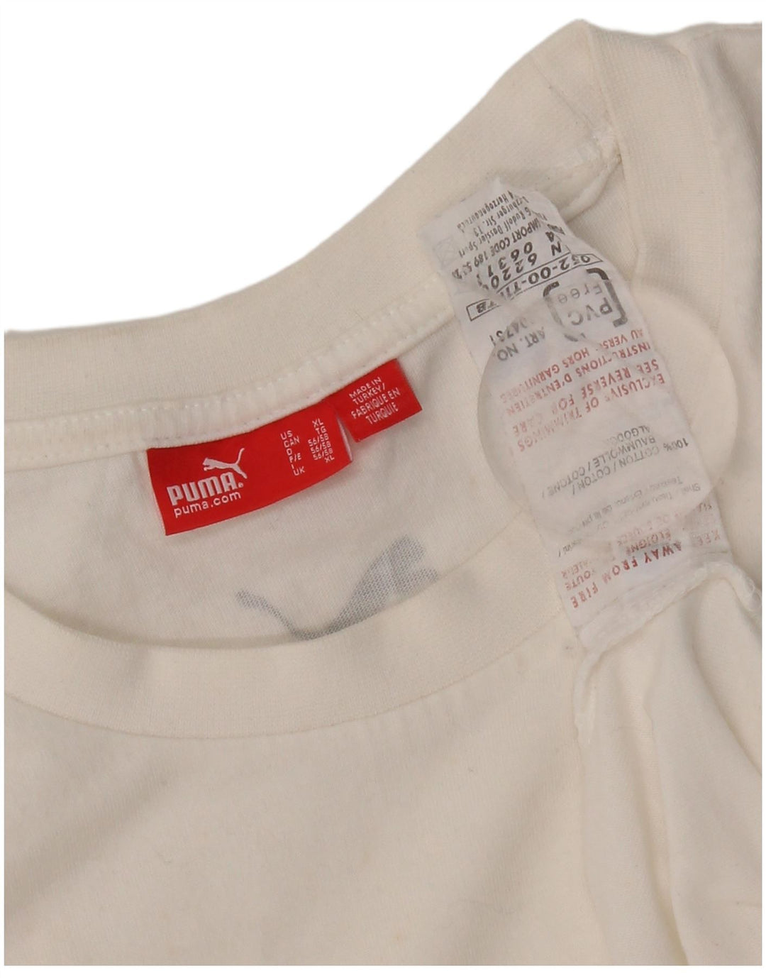 Puma Herre Grafisk Vest Top XL Hvid Bomuld