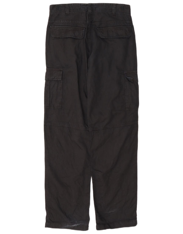 Zara Straight Cargo bukser til mænd EU 40 Medium W31 L32 Marineblå bomuld