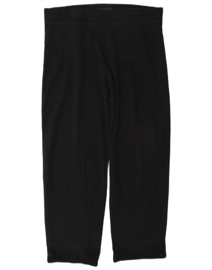 Marks & Spencer Kvinder Short Leggings UK 16 Large Black Bomuld