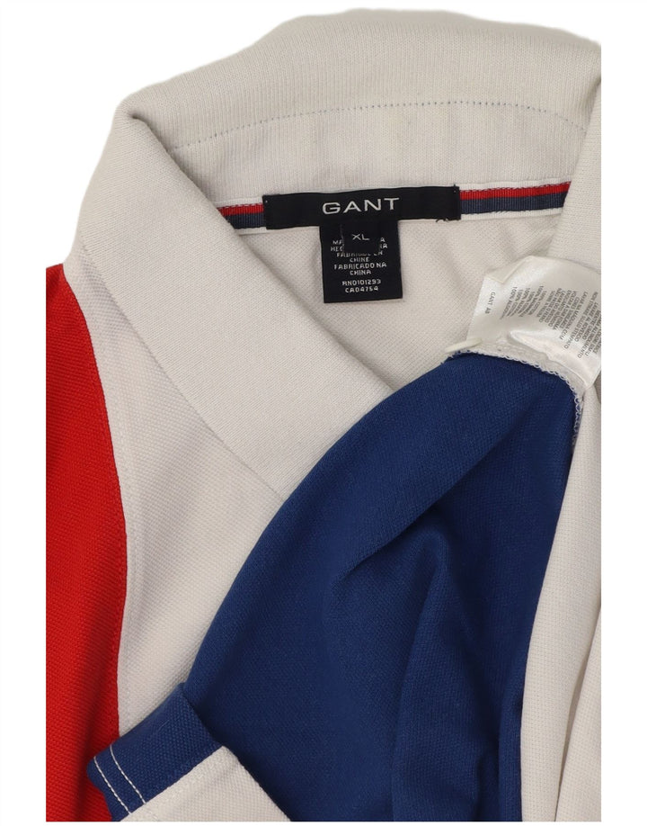 Gant Polo Shirt til mænd XL Flerfarvet Colourblock Bomuld